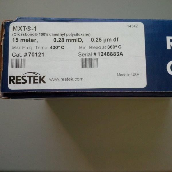 Restek, MXT-1, 15m, 0.28mm, 0.25um GC Capillary Column