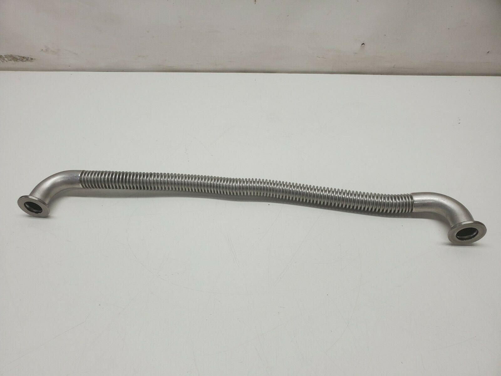 16.5" Long High Vacuum NW/KF16 NW16 Flange SS Flexible Bellows Hose
