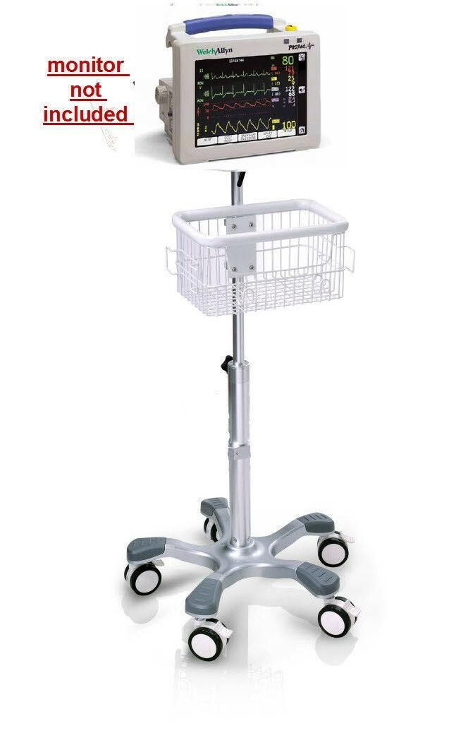Rolling stand for Welch-Allyn Propaq CS Patient monitor new (big wheel )