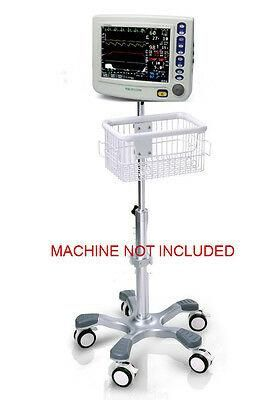 Rolling Roll stand for CSI Criticare 8100H nCompass monitor (big wheel), NEW