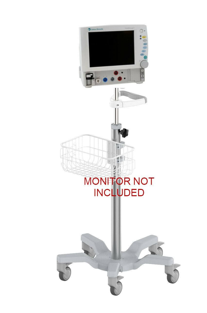 Rolling stand for Datex-Ohmeda cardiocap 5 compact  monitor new (big wheel)