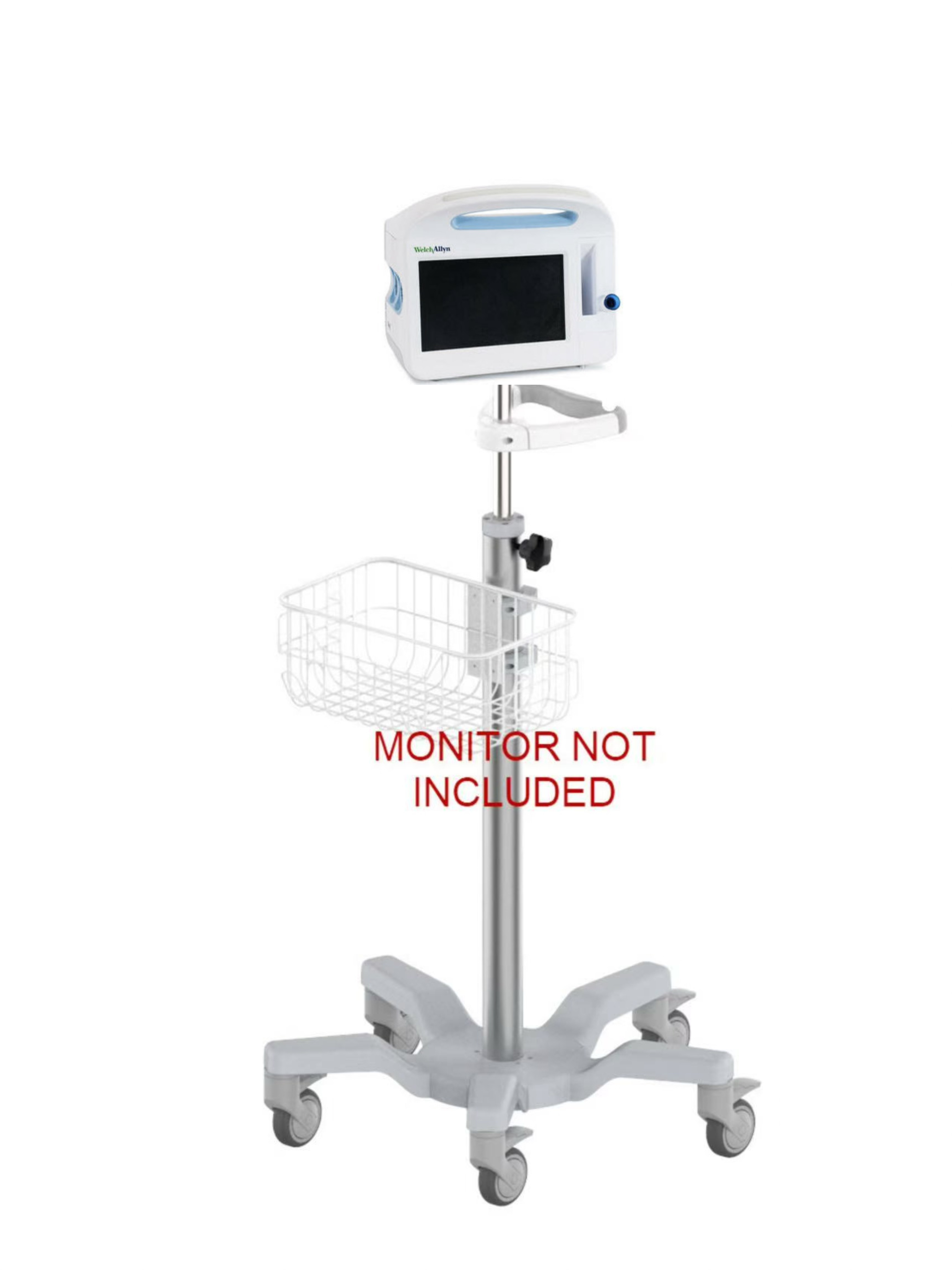 Roll mobile stand for Welch Allyn Connex 6300/6400/6500 monitor big wheel USA