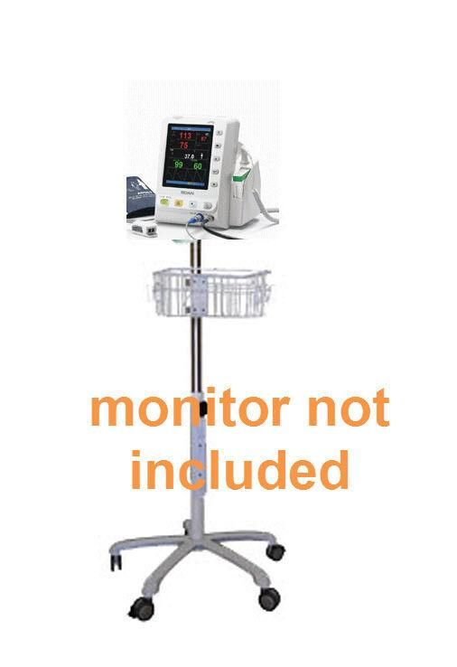 Rolling mobile stand for edan M3 M3b vital sign monitor (small wheel)