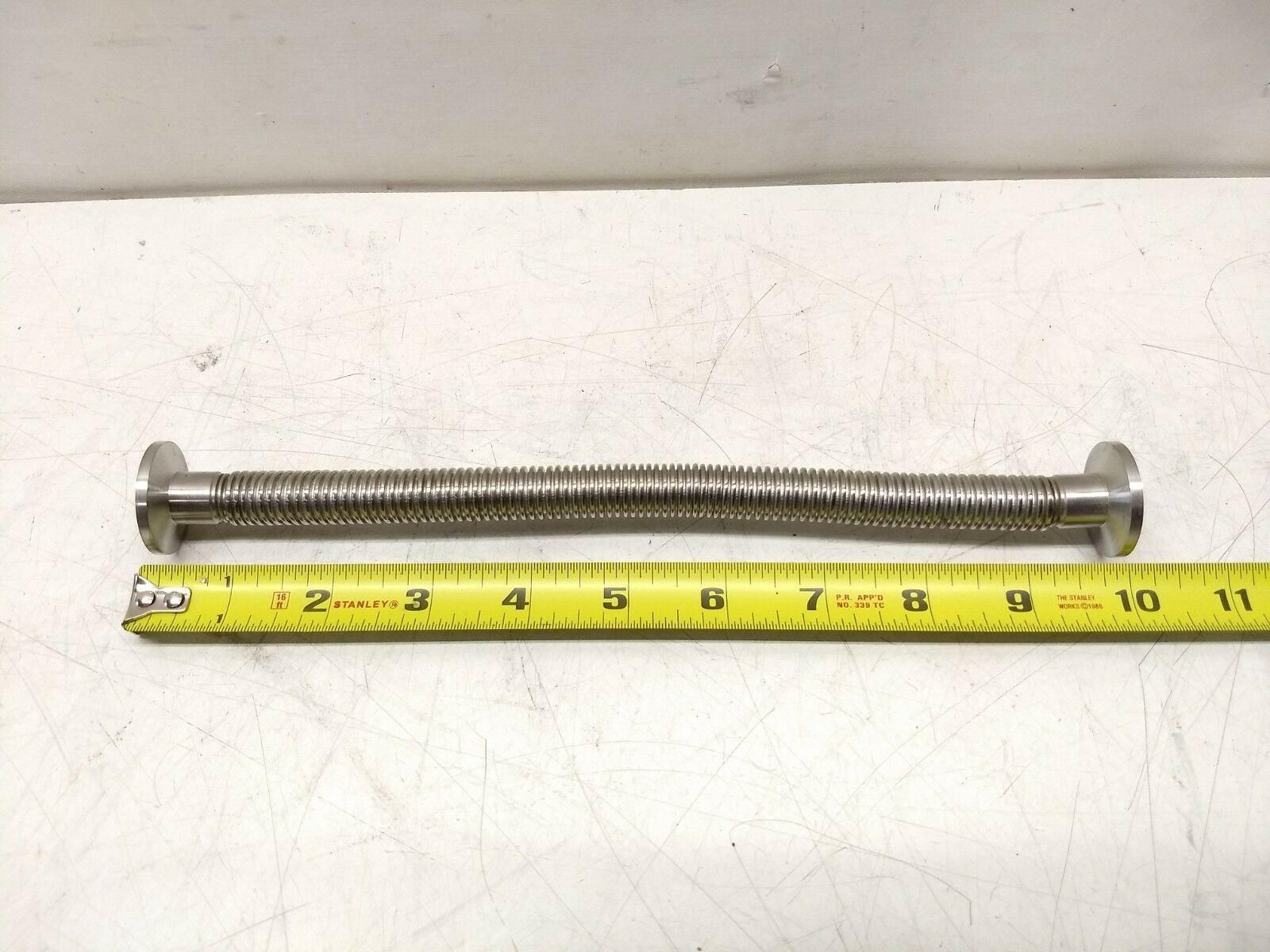 10" Long High Vacuum NW/KF10 NW10 Flange SS Flexible Bellows Hose