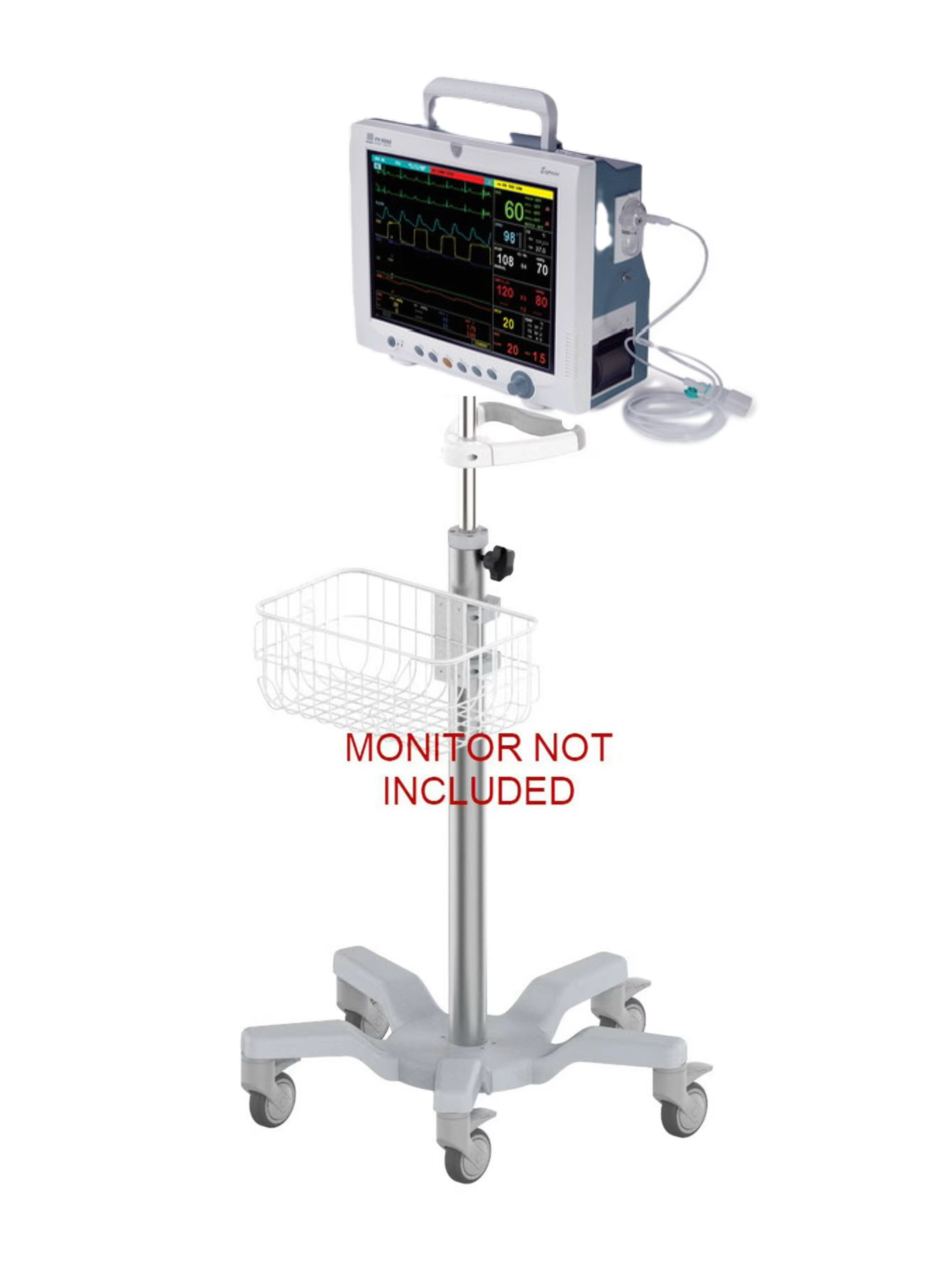 Rolling stand for  Mindray PM-9000 dpm5 patient monitor new (big wheel)