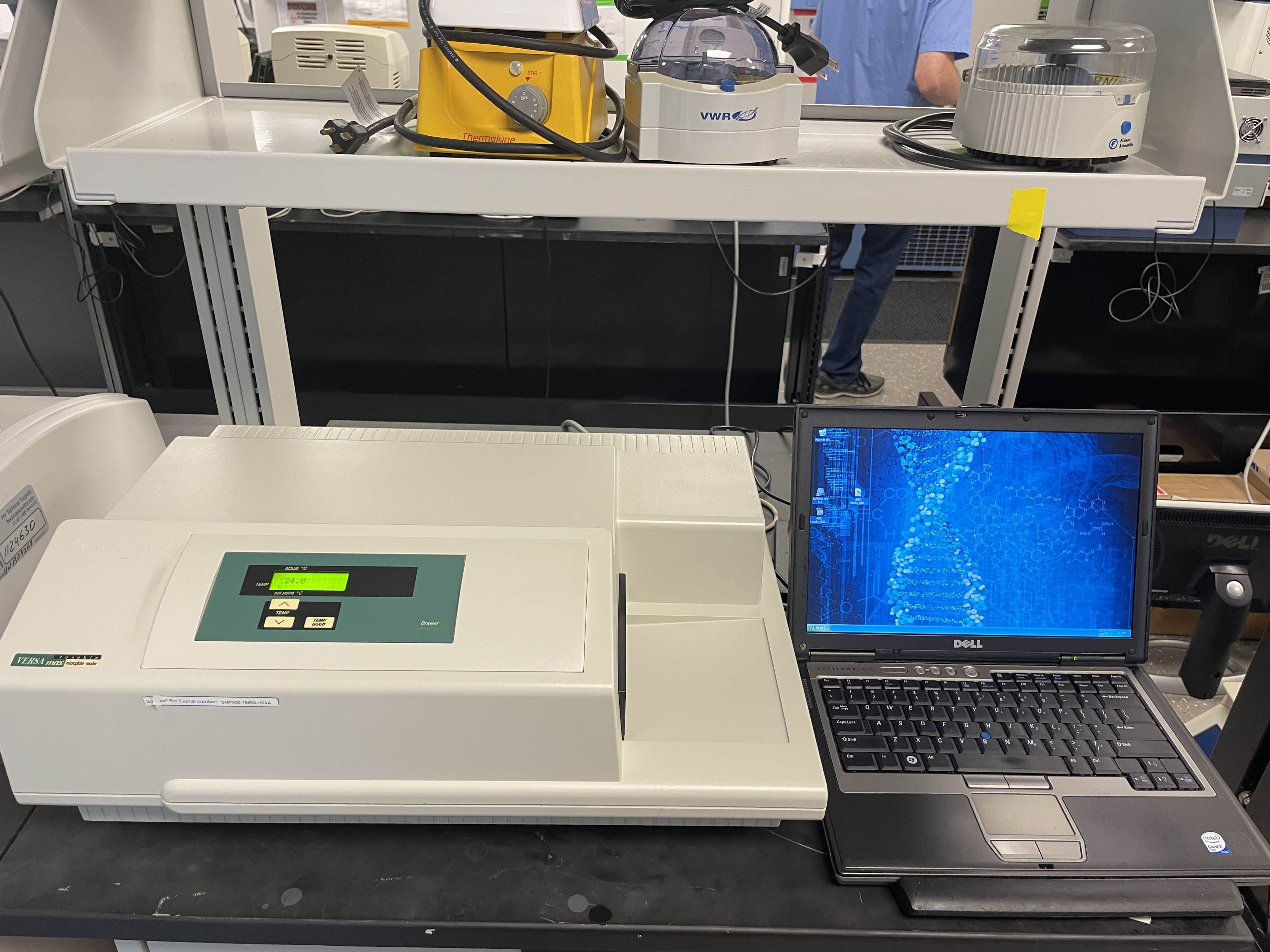 Molecular Devices VersaMax Spectrophotometer System-New Performance Testing-ABS1 Plate Validation