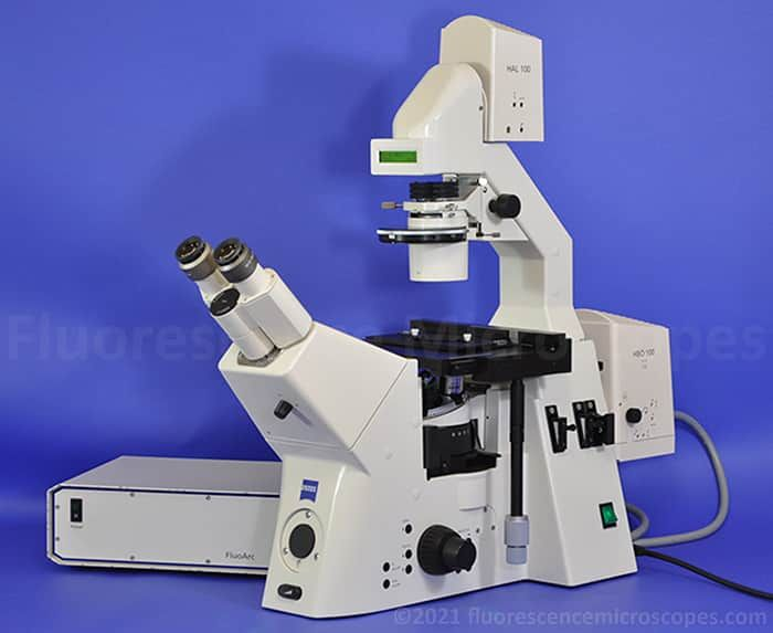 Zeiss Axiovert 200M Inverted Phase Fluorescence Microscope -Optovar 1.6x, 2.5x