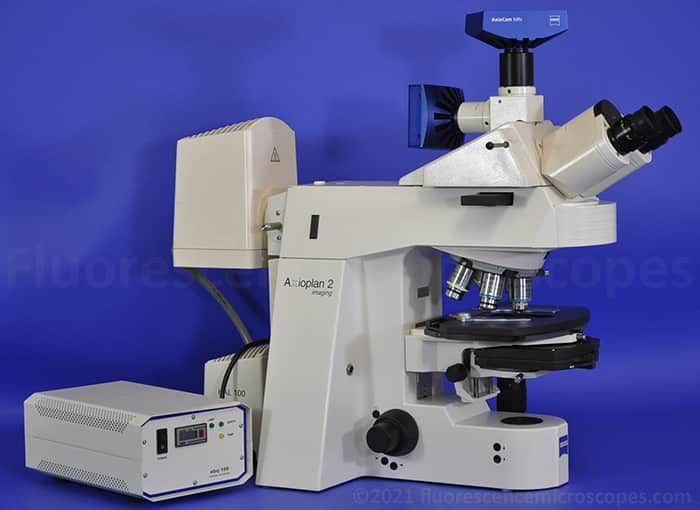 Zeiss AxioPlan-2 imaging Motorized Upright Fluorescence DIC Microscope