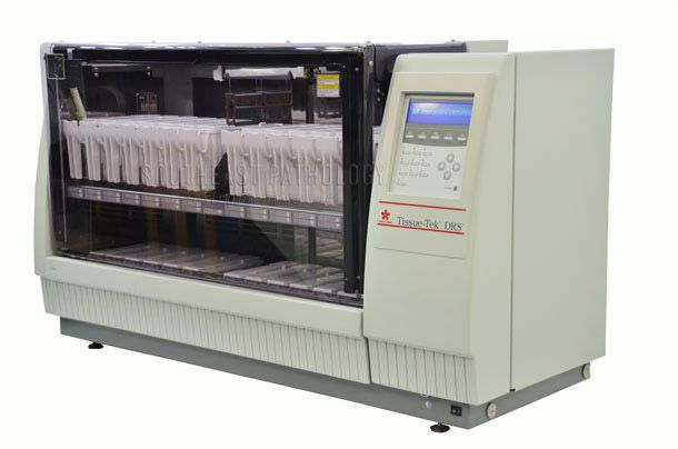 Sakura Tissue Tek DRS 2000 stainer, refurbished, 1 year warranty- Southeast Pathology Instrument Service