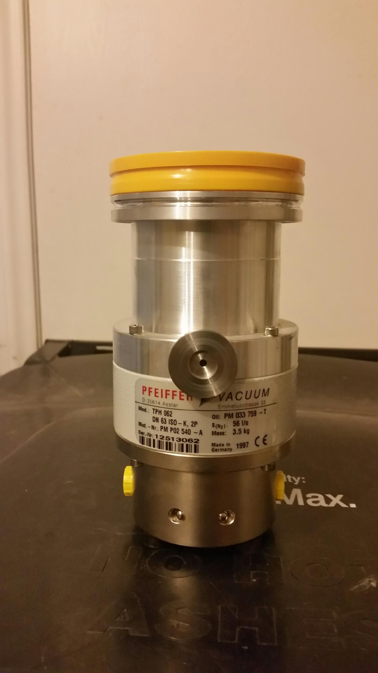 Pfeiffer vacuum for Mass Spectrometer