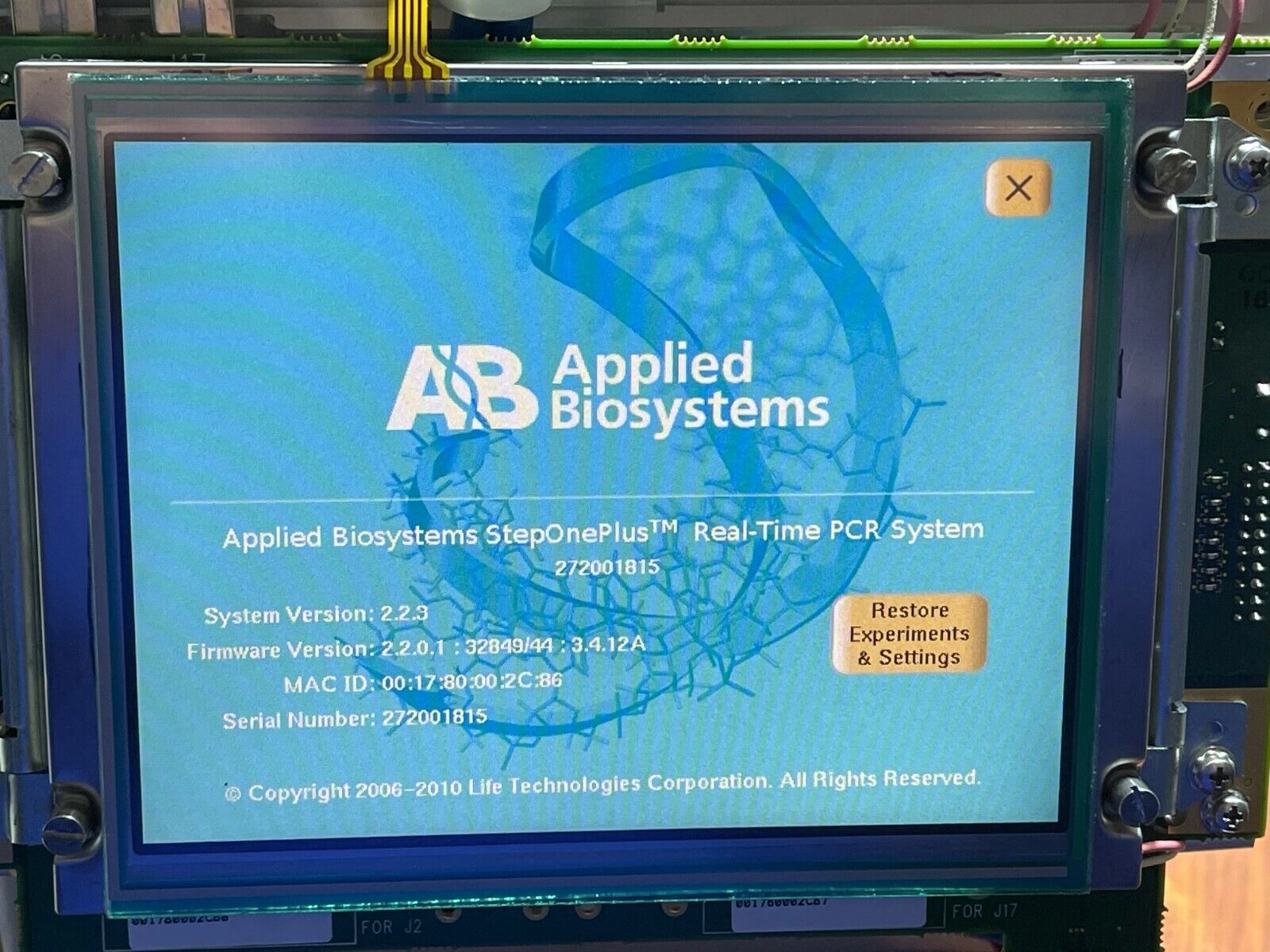 Applied biosystems ABI StepOne & StepOne Plus only