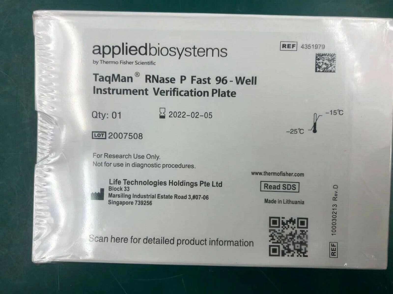 Applied Biosystems ABI Calibration kit Fast 96well