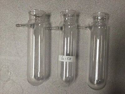 LAB GLASSWARE TUBES WITH DRIP TIP  LOT OF 3 (ITEM 