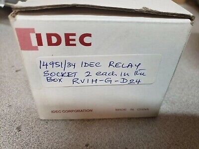 IDEC RELAY SOCKETS 2 IN BOX  RV1H-G-D24  14951/34