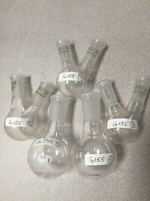 PYREX 50ml Distilling Flask, 2Necks19/38(3)&100ml 