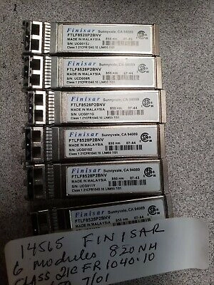 FINISAR MODULES FTLF8528P2BNV LOT OF 6 FOR 1 PRICE