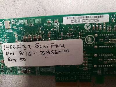 Sun Fru 375-3356 Dual Port 4GB/sec Fibre Channel H
