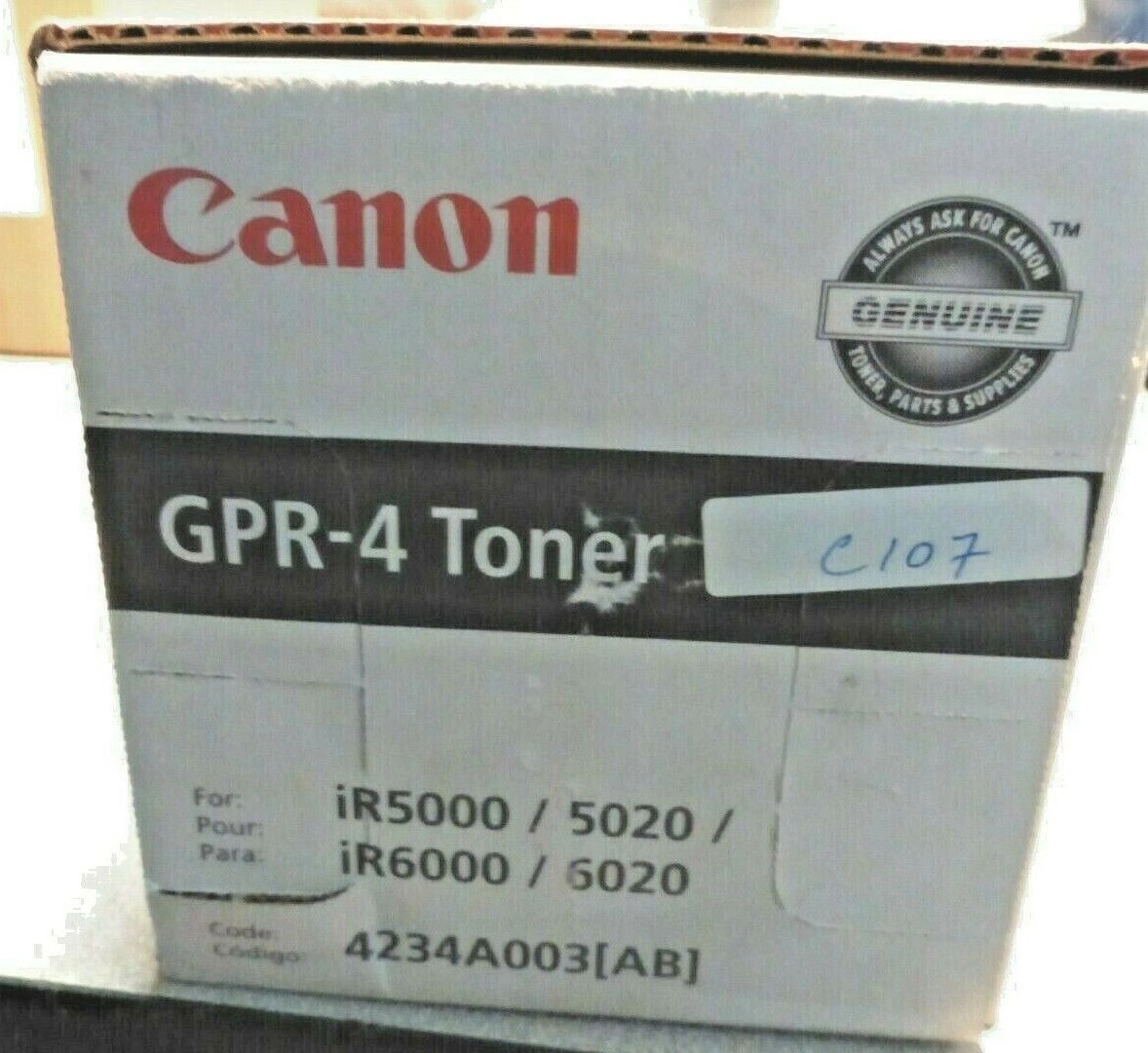 ORIGINAL CANON GPR4- TONER CARTRIDGE-FOR iR 5000, 