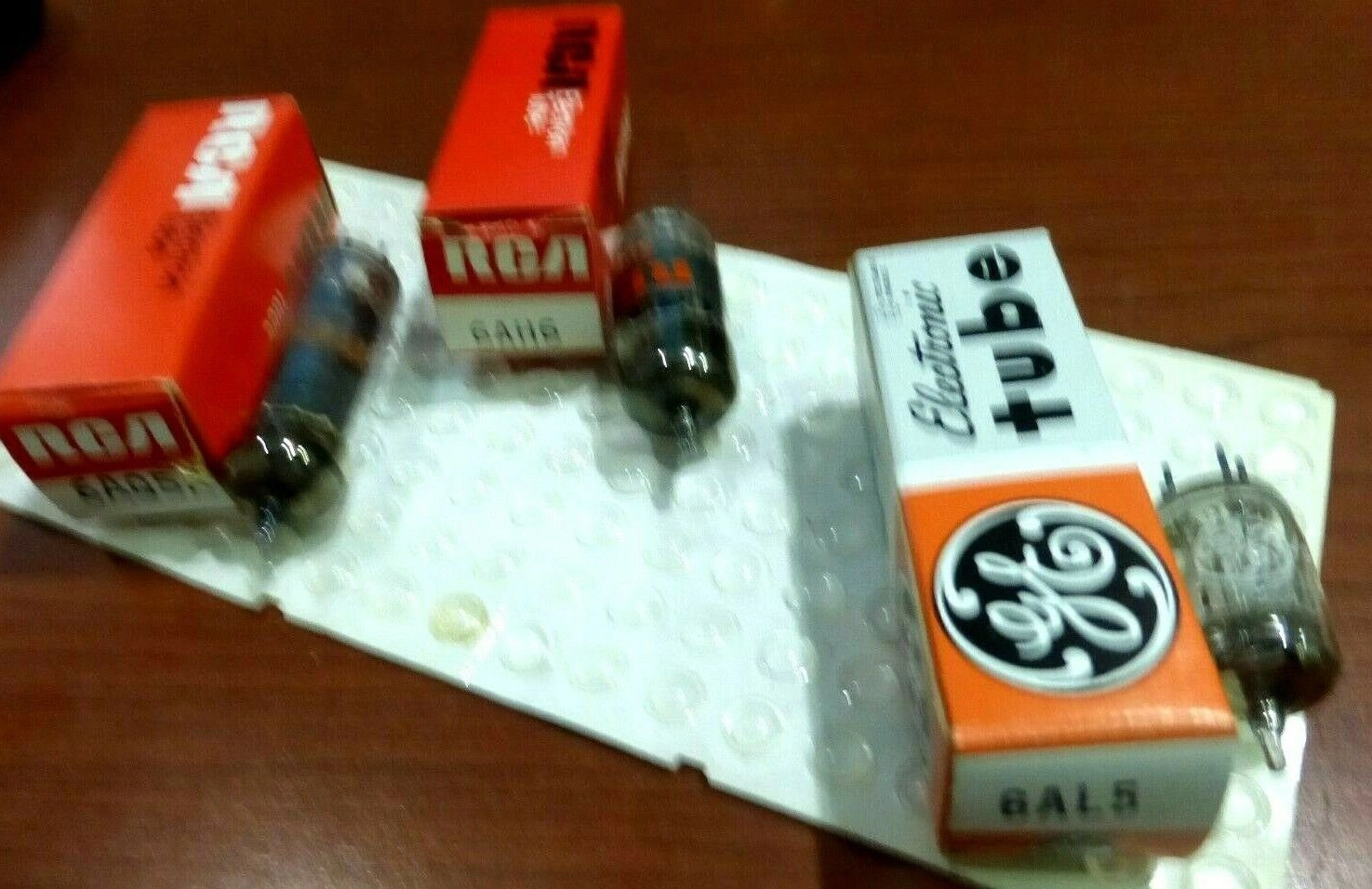 RCA  6AQ5A (x1) +6AH6 (x4) AND GE 6AL5 (x4)- LOT O