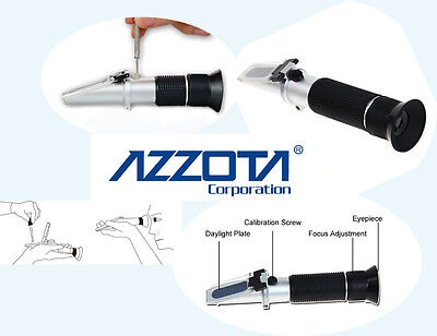 Azzota®Salinity Refractometer w/ ATC, Range Salini