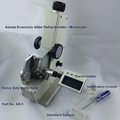 Azzota® AR-1, Abbe Refractometer, Monocular, Measu