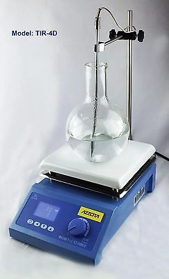 Azzota® LCD Magnetic Stirrer with Hotplate & Temp 