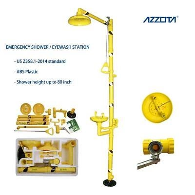 Azzota® EMERGENCY SHOWER / EYEWASH STATION, ABS PL