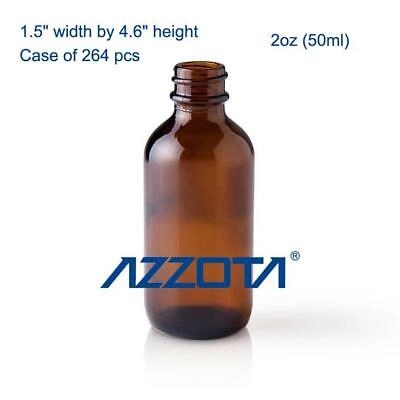 Azzota® AMBER GLASS VIALS/BOTTLES 2 OZ (50 ML), 26