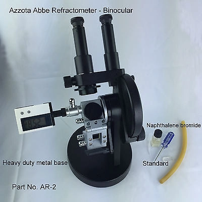Azzota® AR-2, Abbe Refractometer, Binocular, Measu