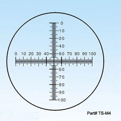 Azzota® Eyepiece Micrometer Slide, Crossed Scale