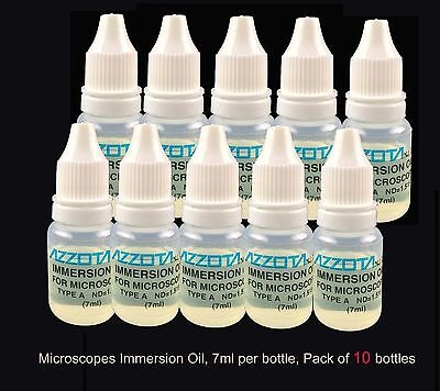 Azzota® Microscope Immersion Oil, 7ml (each), 10/p