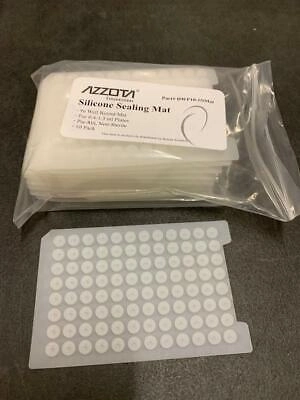 Azzota® 96 WELL ROUND SILICONE SEALING MAT, 10/PK