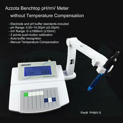 Azzota® ECONOMIC BENCHTOP PH/MV METER