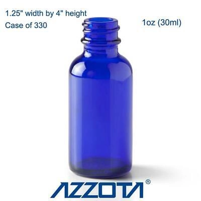 Azzota® BLUE GLASS VIALS/BOTTLES 1 OZ (30 ML), 330