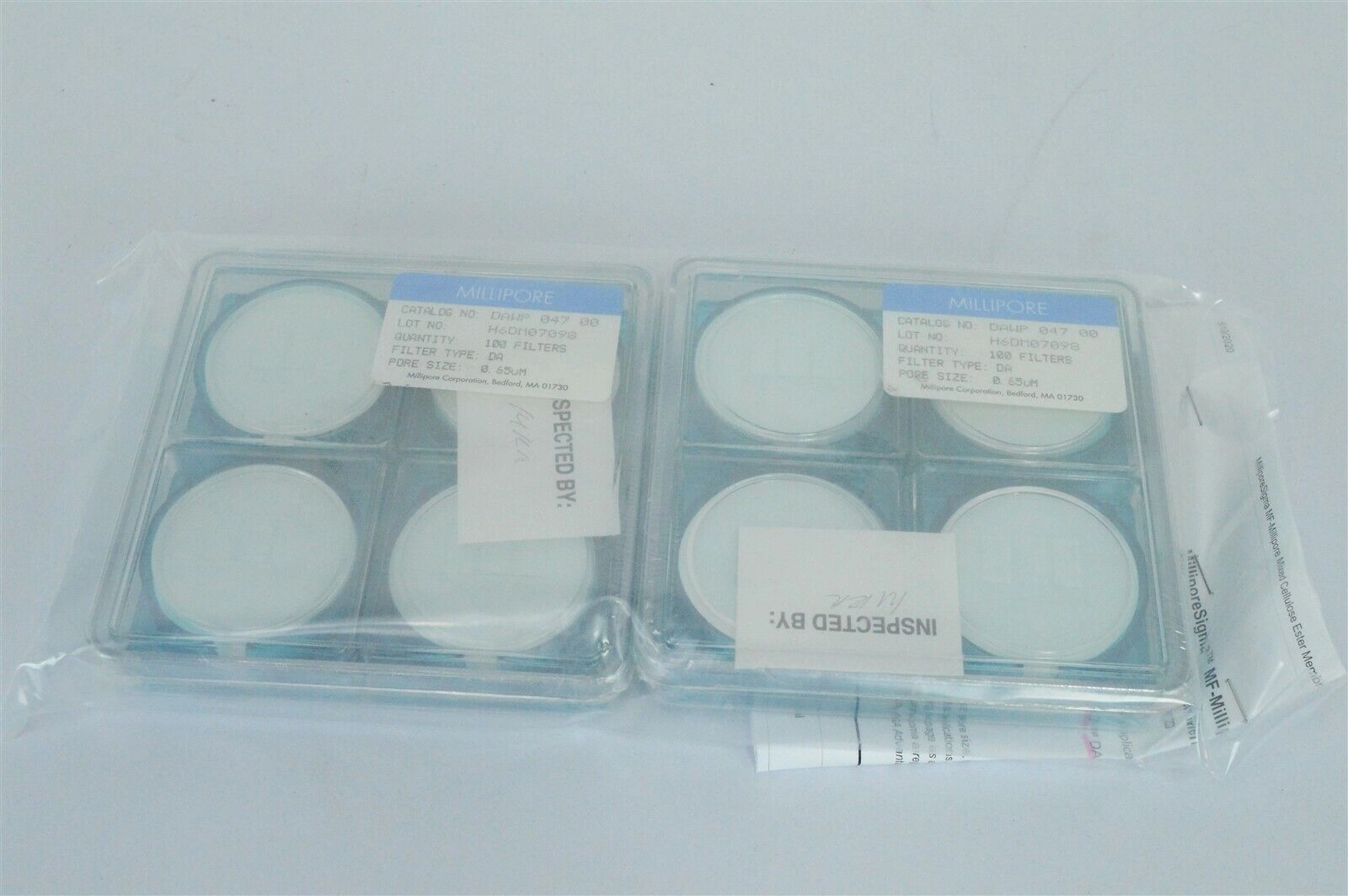 Millipore Membrane Filters 0.65um Lot of 200 H6DM0