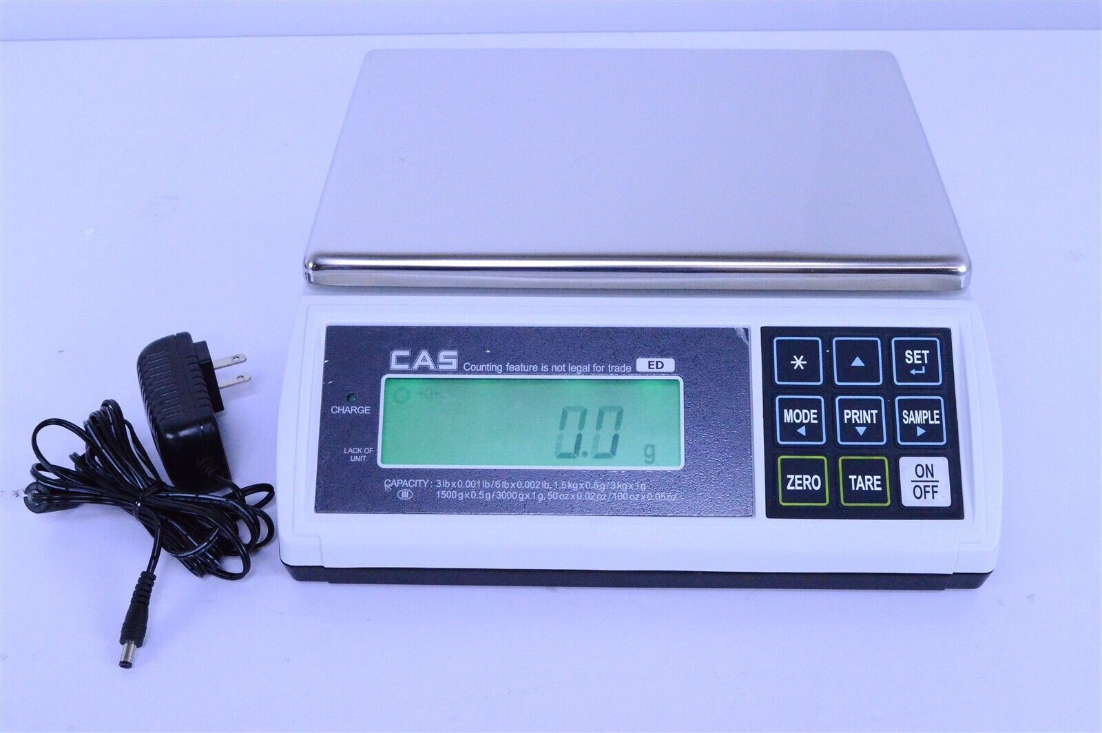 CAS ED-6 Bench Scale Legal for Trade 3 lb x 0.001l