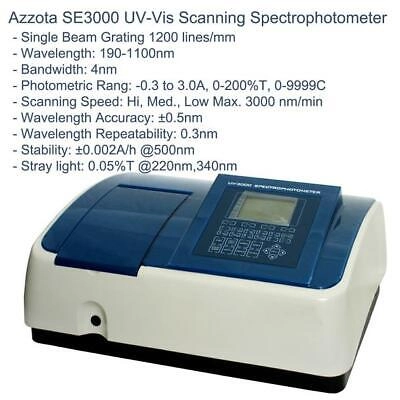 Azzota® SINGLE BEAM SCANNING STAND-ALONE UV-VIS SP