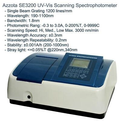 Azzota® SINGLE BEAM SCANNING STAND-ALONE UV-VIS SP