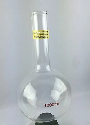 Azzota® Round Bottom Boiling Flask, 1000ml, Borosi