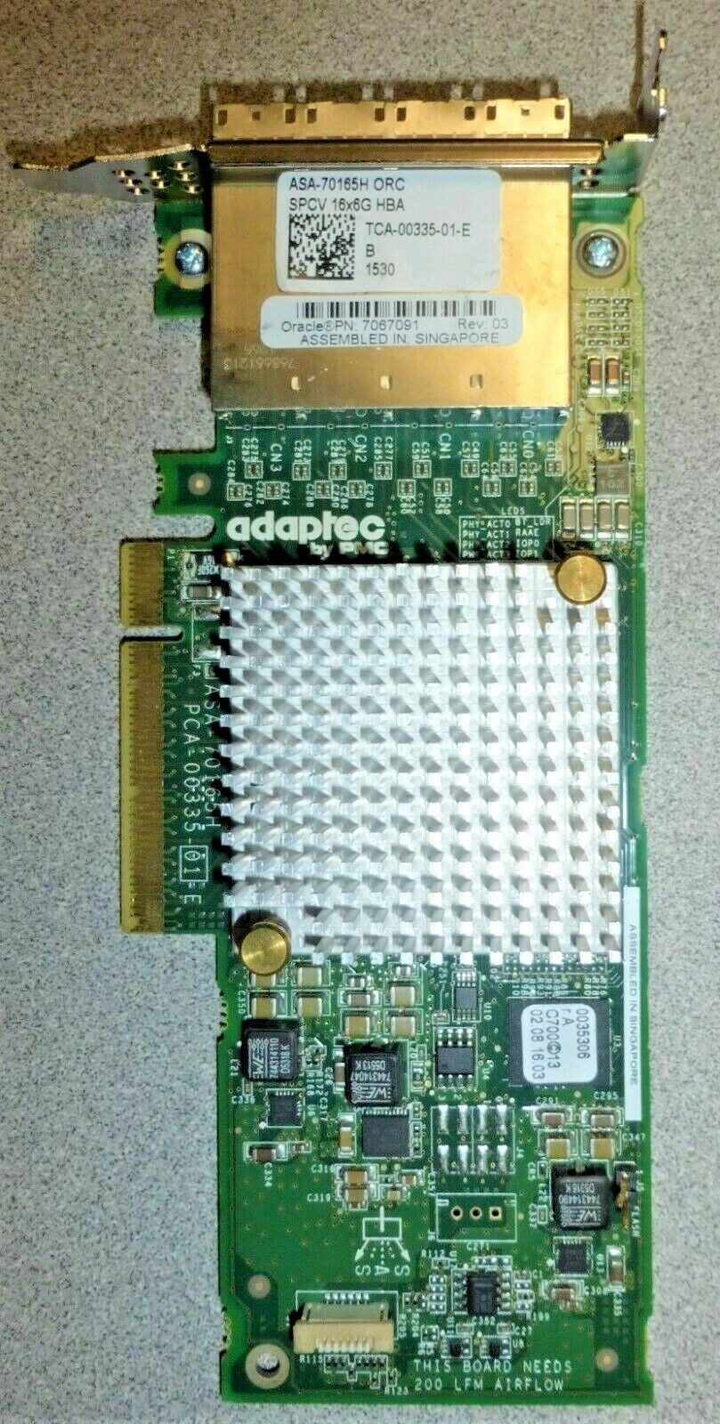 SUN 7050793- PCI EXPRESS 8 PORT HOST ADAPTER (1481