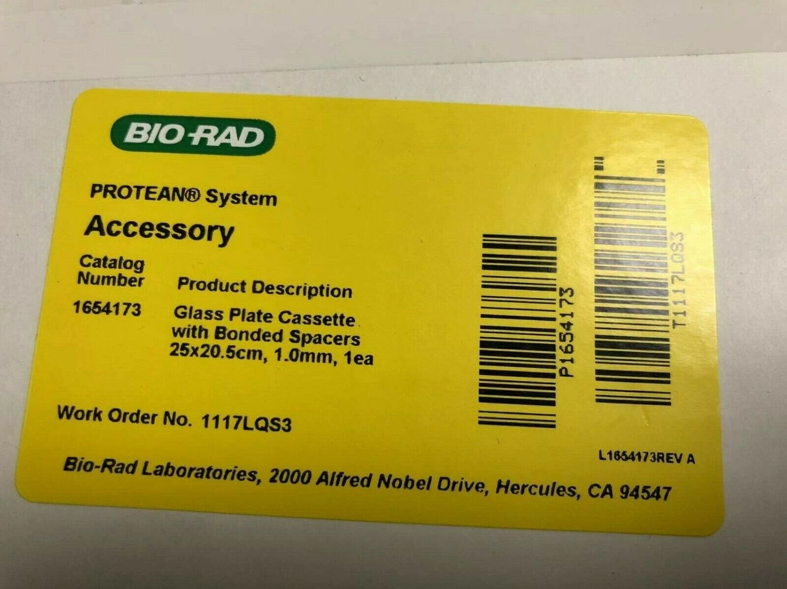 NEW Bro-Rad Protean Glass plates with Bonded Space