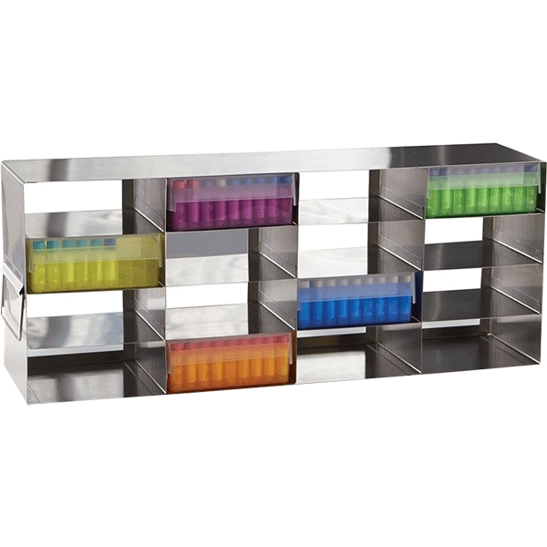 Heathrow 4x4 Upright Freezer Rack, Stainless Steel, 2
