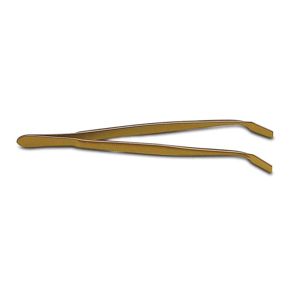 Bel-Art Teflon Fep Bent Cover Glass Forceps; 4 IN (Pack of 2)