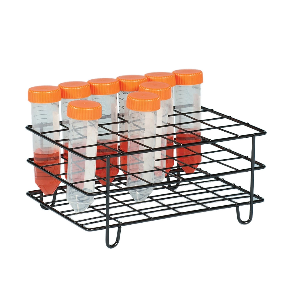 Bel-Art Poxygrid Centrifuge Tube Rack;For 50ML Tubes, 24 Places, Black