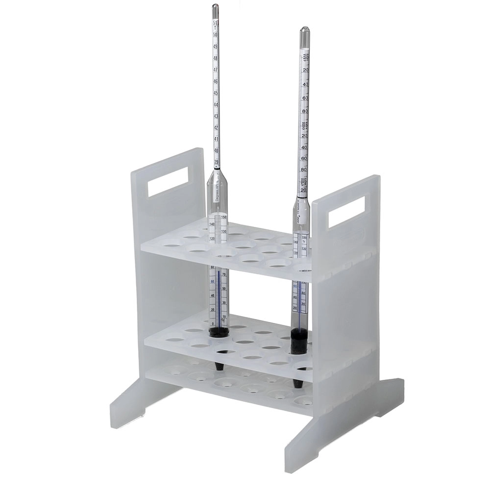 Bel-Art Hydrometer Rack;For Long Hydrometers, 18 Places