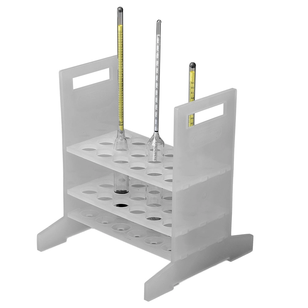 Bel-Art Hydrometer Rack;For Short Hydrometers, 18 Places