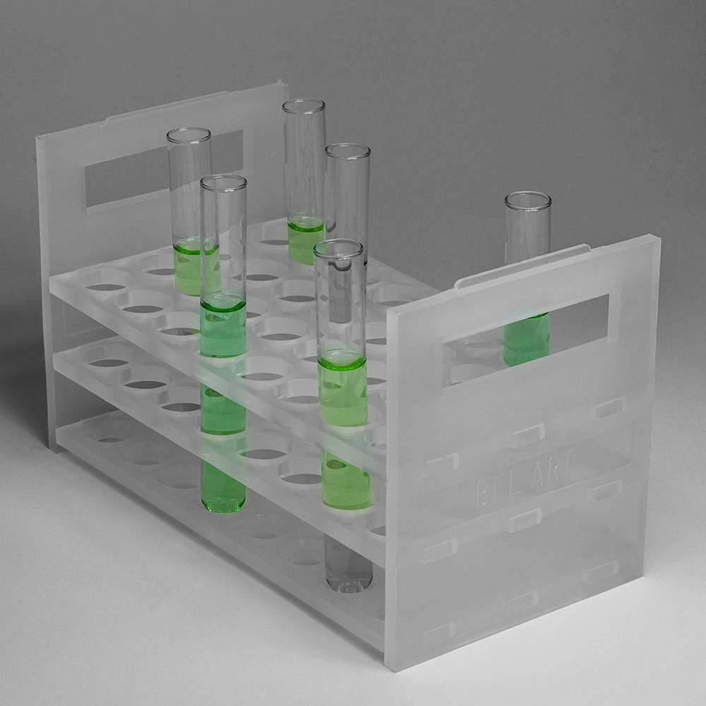 Bel-Art Heavy Duty Test Tube Rack;For 16-20MM Tubes, 32 Places