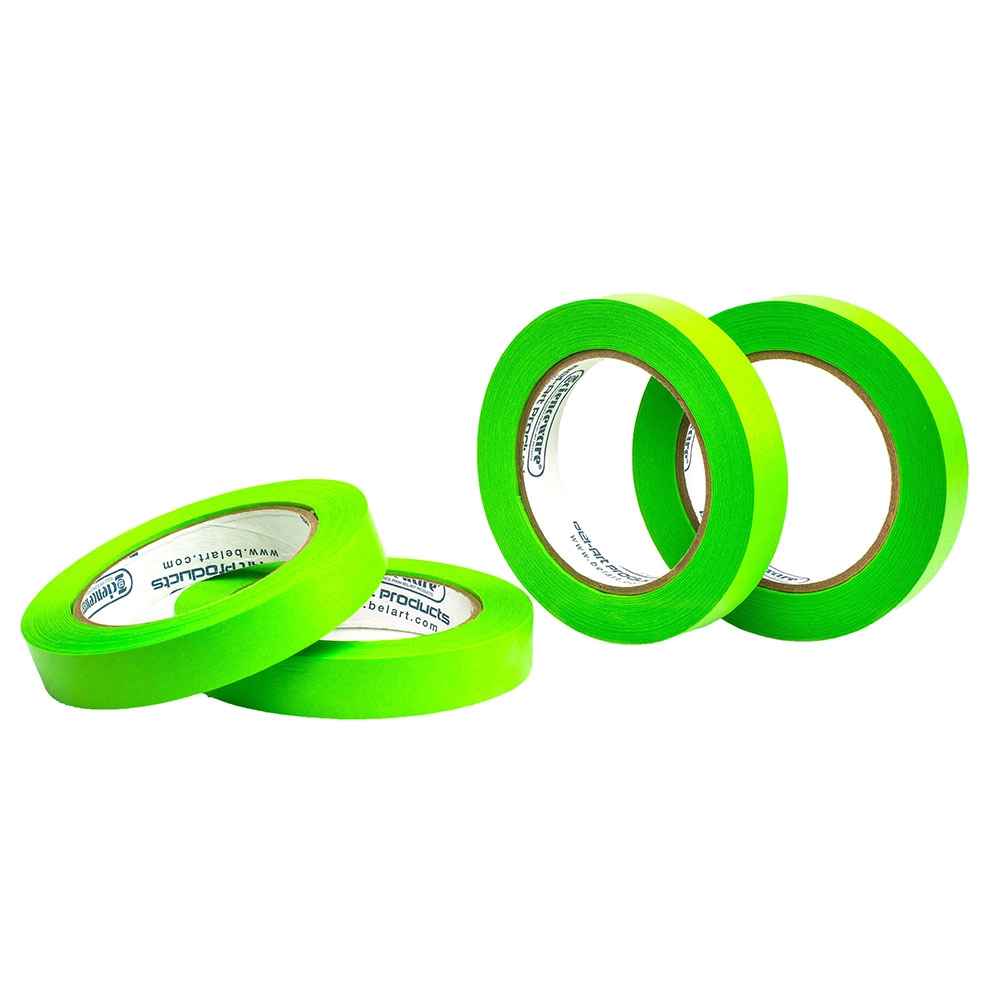 Bel-Art Write-On Green Label Tape; 40YD Length 3/4 In Width (Pack of 4)