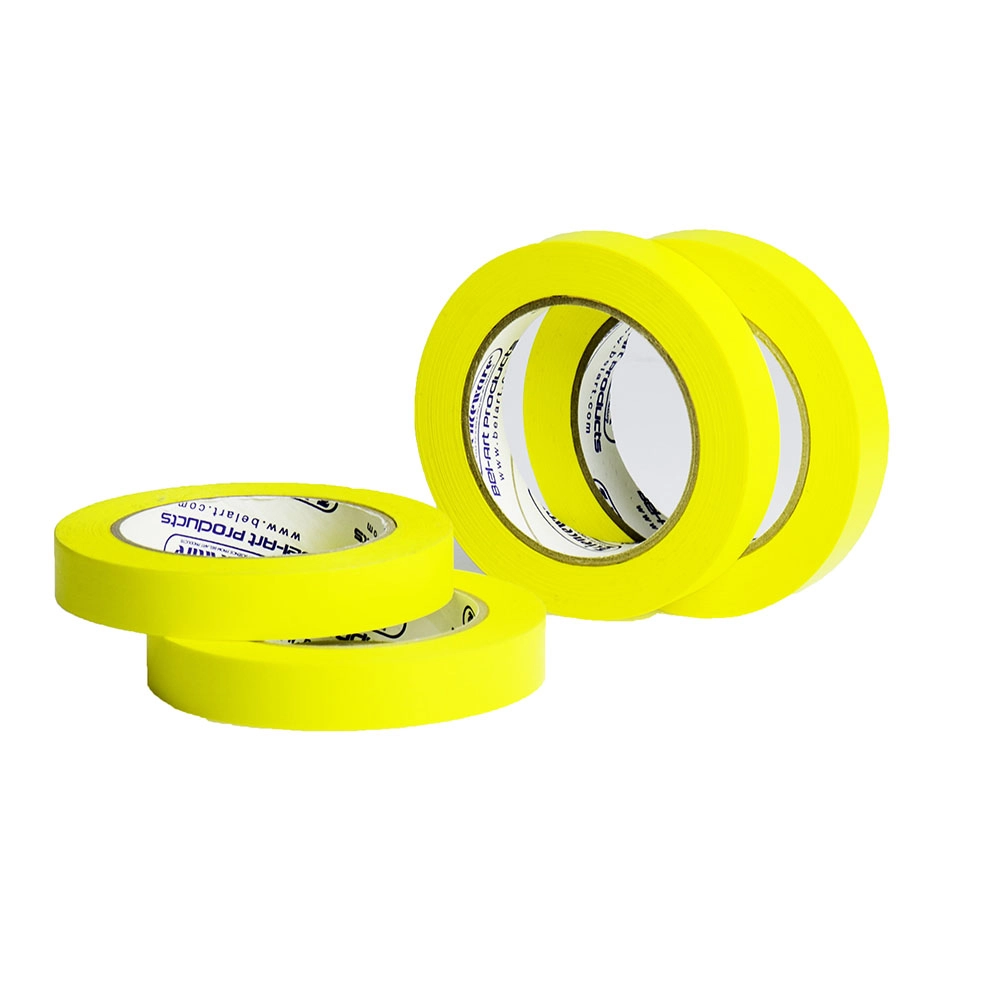 Bel-Art Write-On Yellow Label Tape; 40YD Length 3/4 IN Width (Pack of 4)