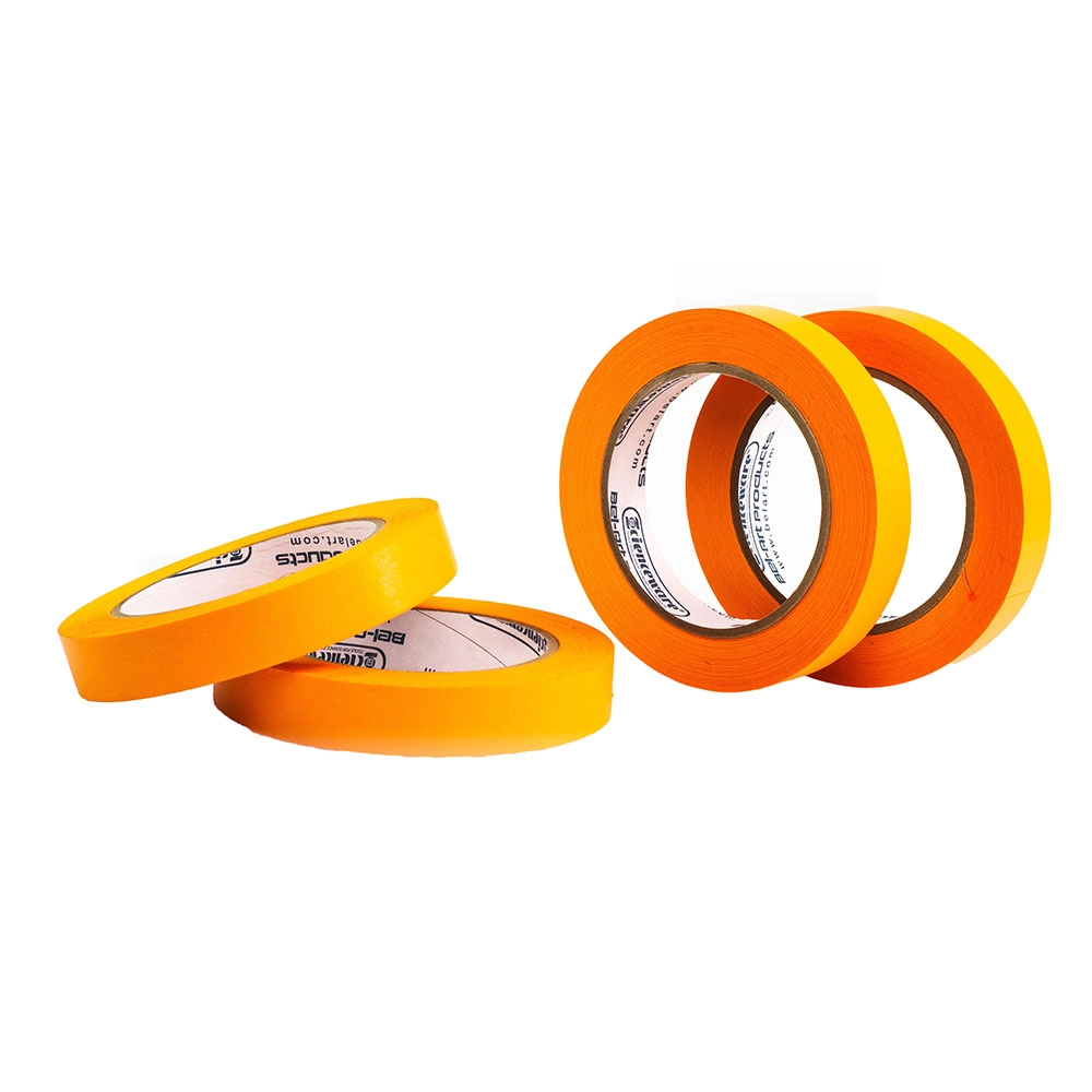 Bel-Art Write-On Orange Label Tape; 40YD Length 3/4 IN Width (Pack of 4)